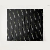 Das Logo Ihres Unternehmens wiederholt sich in Sch Wandteppich (Vorderseite (Horizontal))