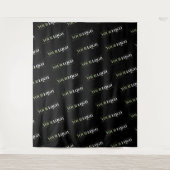 Das Logo Ihres Unternehmens wiederholt sich in Sch Wandteppich (Vorderseite)