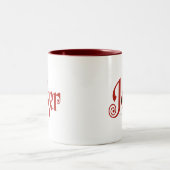 Das Logo "Joker spielen" Zweifarbige Tasse (Mittel)