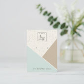 Das Logo "Kraft White Aqua Blue Keramik Earring" Visitenkarte (Stehend Vorderseite)