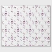 Das Logo "Liebe und Freude" von Florist ist indivi Geschenkpapier (Flach)