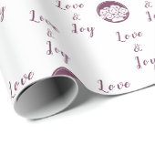 Das Logo "Liebe und Freude" von Florist ist indivi Geschenkpapier (Rolleneckpunkt)