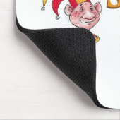 Das Logo Mousepad des einfachen Dummkopfs (Ecke)