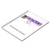 Das Logo-Notebook für die Ansammlung Notizblock (Linke Seite)