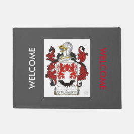 Das Logo O'Flaherty Clans Fußmatte