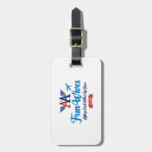 Das Logo "OM Spaß Ehefrauen" für den Gepäckanhänge Gepäckanhänger (Vorderseite vertikal)