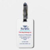 Das Logo "OM Spaß Ehefrauen" für den Gepäckanhänge Gepäckanhänger (Rückseite vertikal)