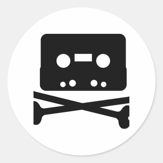 Das Logo "Pirate Bay" Runder Aufkleber (Vorderseite)