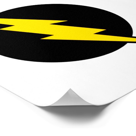 Das Logo-Poster für die Blitzbeleuchtung Poster (Ecke)