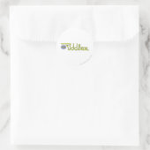 Das Logo "Riddler Green" Runder Aufkleber (Tasche)