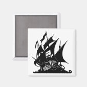 Das Logo-Schiff Pirate Bay Magnet (Vorderseite/Rückseite)
