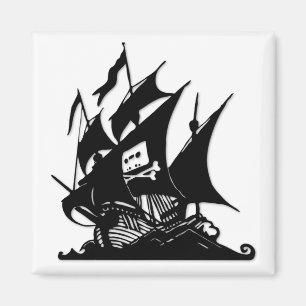 Das Logo-Schiff Pirate Bay Magnet