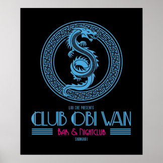 Das Logo von Club Obi Wan wird vom Tempel der Kata Poster