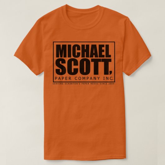 Das Logo von Office Michael Scott Paper T-Shirt (Design vorne)