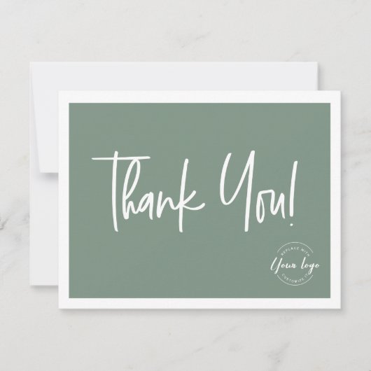 Das Logo von Simple Green White Company - Sozialer Dankeskarte (Vorderseite)