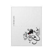 Das Logotyp der guten alten Katzen Notizblock (Rotiert)