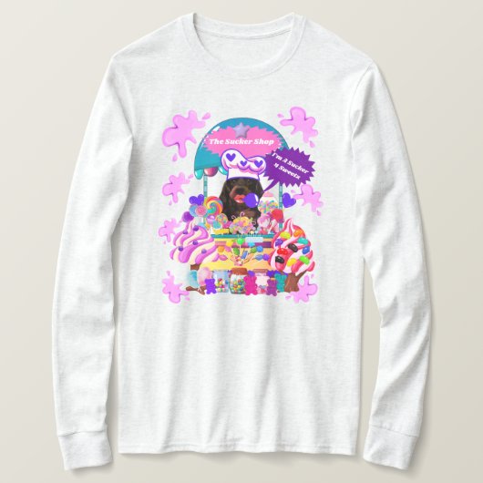 Das Lollipop & Candy Shop Ladys Winter T-Shirt (Design vorne)