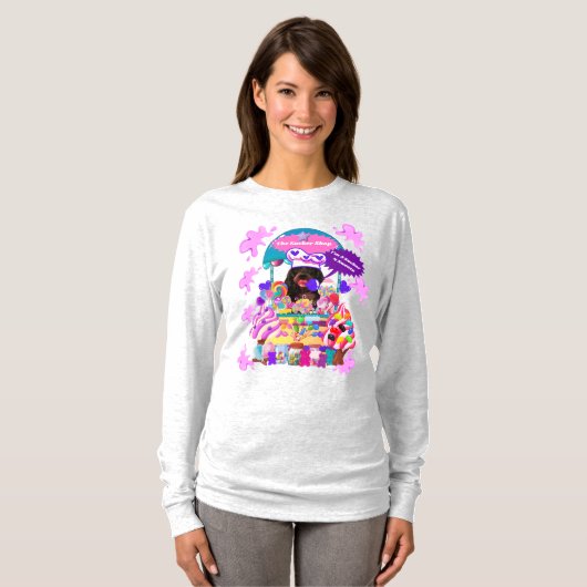 Das Lollipop & Candy Shop Ladys Winter T-Shirt (Vorne ganz)