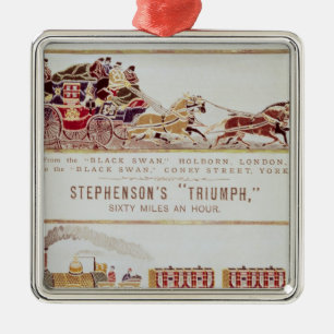 Das "London und das York" Royal Mail trainieren Silbernes Ornament