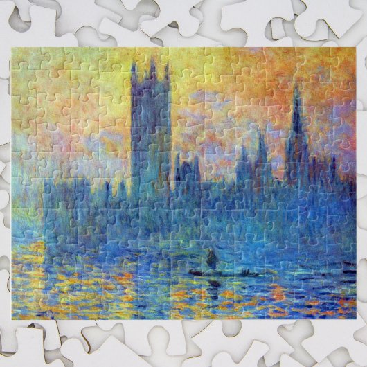 Das Londoner Parlament im Winter von Claude Monet Puzzle