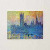 Das Londoner Parlament im Winter von Claude Monet Puzzle (Horizontal)