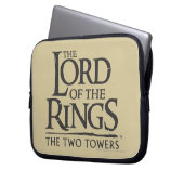 DAS LORD DER RINGS gestapelte Logo Laptopschutzhülle (Vorderseite Links)
