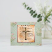 Das Lord Prayer Postkarte (Stehend Vorderseite)