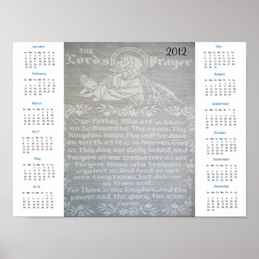 Das Lord's Prayer 2012 Calendar Poster (Vorne)