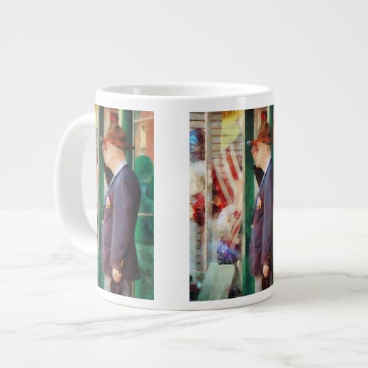 Das Loslösen der Flagge Jumbo-Tasse (Vorderseite Links)