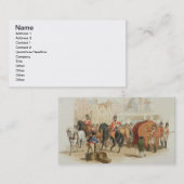 Das Lotterie-Rad, graviert vom Künstler, 1805 (a Visitenkarte (Vorne/Hinten)