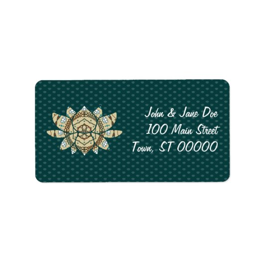 Das Lotus Address Label Adressaufkleber (Vorne)