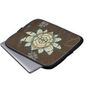 Das Lotus-Laptop-Gehäuse Laptopschutzhülle (Vorne Knopf)