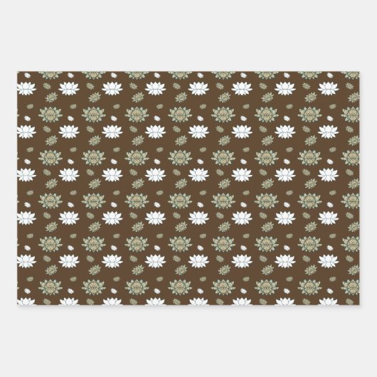 Das Lotus Wrapping Paper-Set Geschenkpapier Set (Vorderseite 3)
