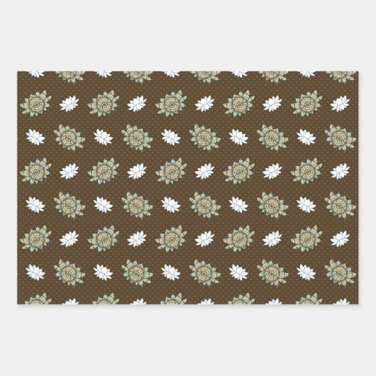 Das Lotus Wrapping Paper-Set Geschenkpapier Set (Vorderseite 2)
