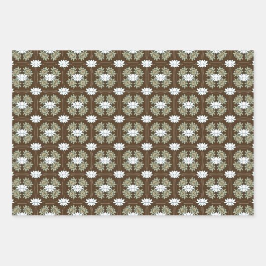 Das Lotus Wrapping Paper-Set Geschenkpapier Set (Vorderseite)