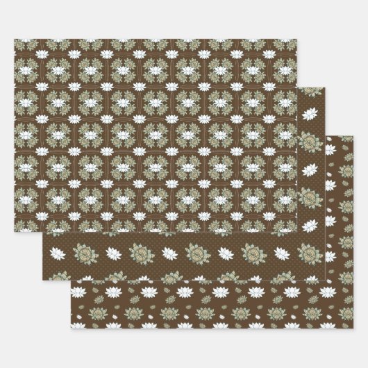Das Lotus Wrapping Paper-Set Geschenkpapier Set (Set)