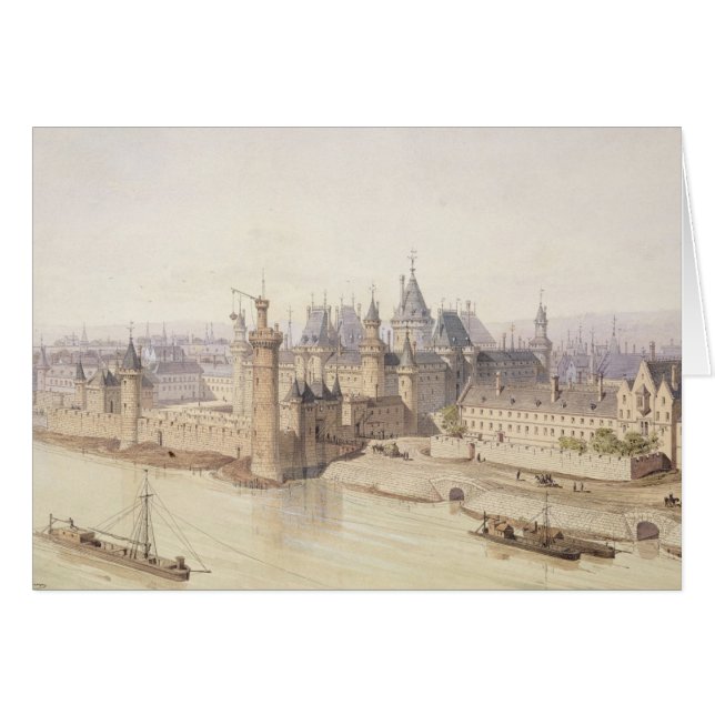 Das Louvre während der Herrschaft von Charles V (Vorderseite (Horizontal))