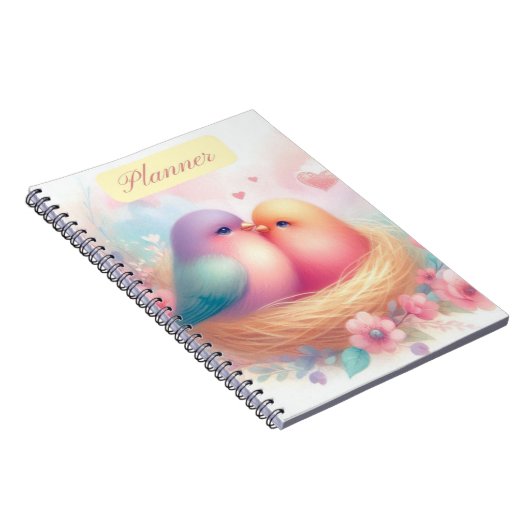 Das Lovebirds-Notebook/-Planer Notizblock (Rechte Seite)