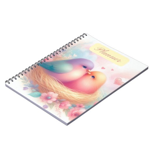 Das Lovebirds-Notebook/-Planer Notizblock (Linke Seite)
