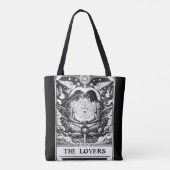 DAS LOVERS Tarot Celestial Couple Black & White Tasche (Rückseite)