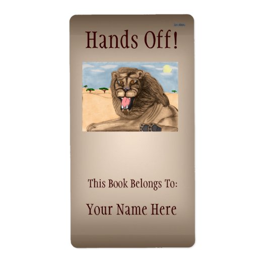 Das LöwenBuchzeichen (Vorne)