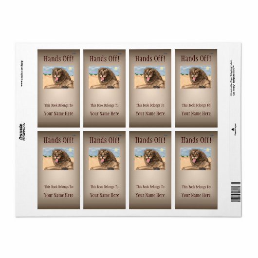 Das LöwenBuchzeichen (Vorne)