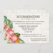 Das Luau Tropical Beach Resort Begleitkarte (Vorne/Hinten)