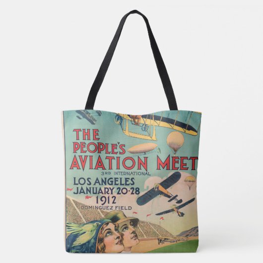 Das Luftfahrtmeeting des Volkes Tasche (Rückseite)