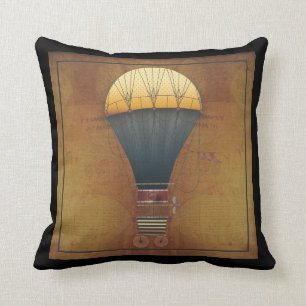 Das Luftschiff Abeelle Steampunk-Flugmaschine Kissen