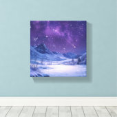 Das Lullaby der Natur unter den Sternen Leinwanddruck (Insitu (Holzboden))