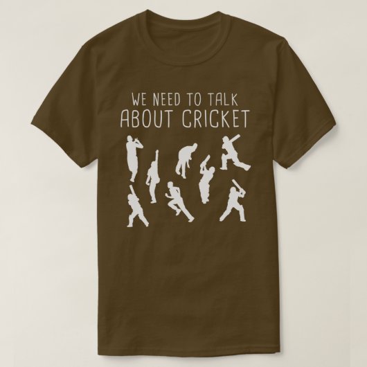 Das lustige Cricket-Spiel über dem wir Cricket spr T-Shirt (Design vorne)