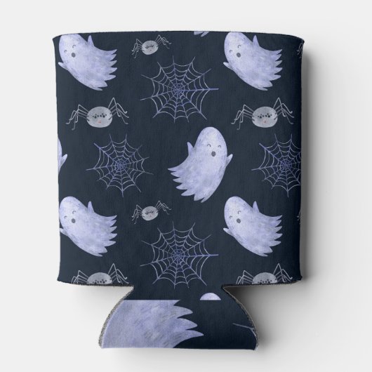 Das lustige Ghost Spider Halloween Muster. Dosenkühler (Rückseite)