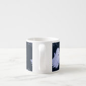 Das lustige Ghost Spider Halloween Muster. Espressotasse (Rückseite)