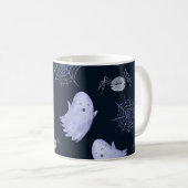 Das lustige Ghost Spider Halloween Muster. Kaffeetasse (VorderseiteRechts)